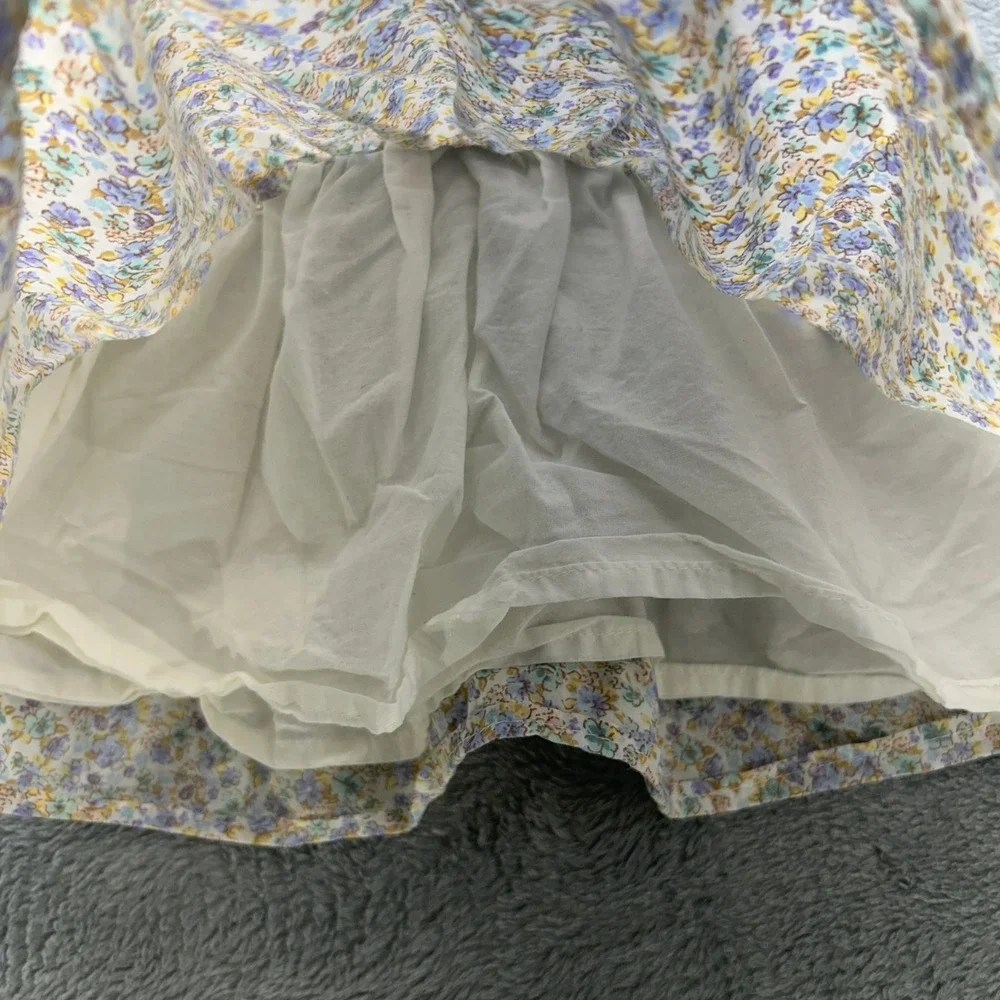 OshKosh Bgosh Baby Girls Denim Floral‎ Overall Dress Blue 18M Vestbak